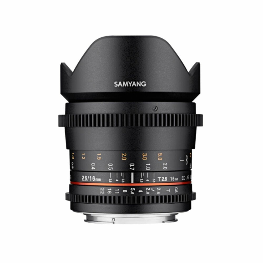 Samyang MF 16mm T2.6 VDSLR ED AS UMC Lens - cambuy-lives
