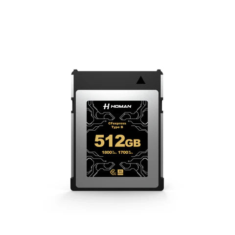 HOMAN CF Express Card Type-B 512GB fit for Any Environmental Temperature from -10 Degree to 70 Degree Celsius with 10 Year Warranty & Recovery - cambuy-lives