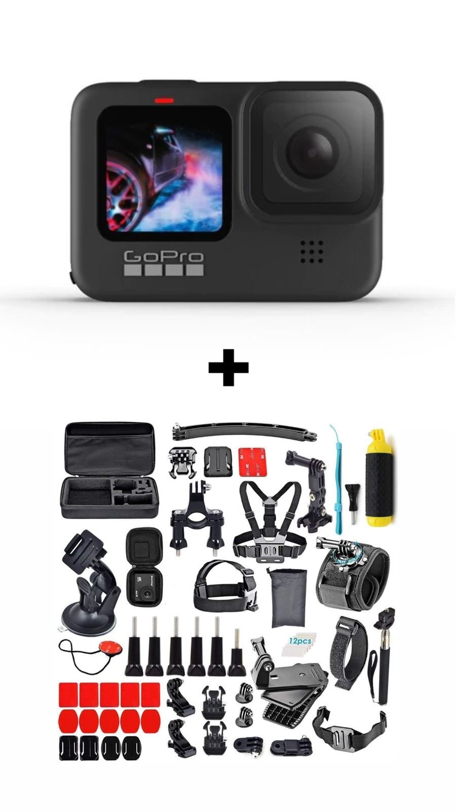 GoPro Hero 9 Action Camera WITH 61 in 1 Action Camera Accessories Kit Combo pack - cambuy-lives