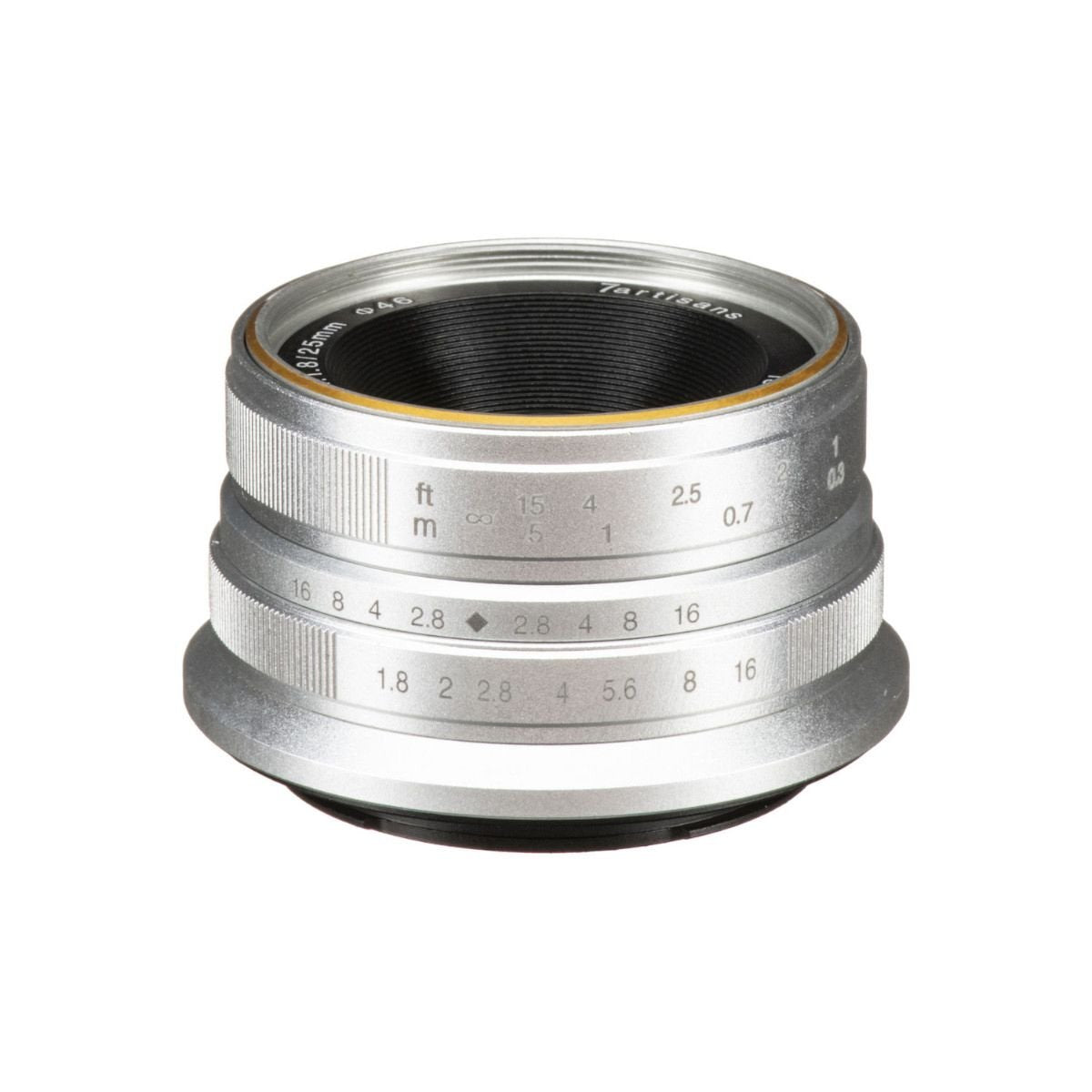 7artisans 25mm f/1.8 Lens - Sony E / Silver - cambuy-lives