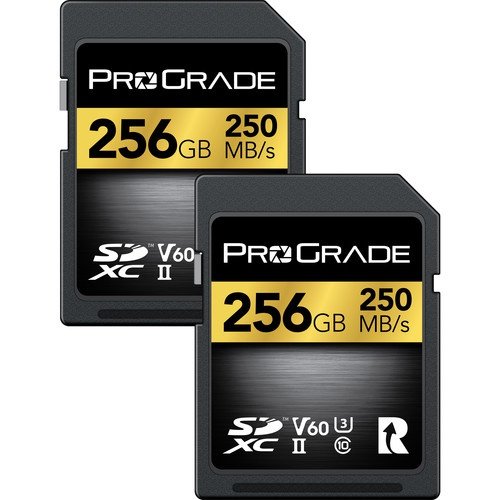 Prograde Digital 256Gb Uhs-Ii V60 Sdxc Memory Card (2-Pack) - cambuy-lives