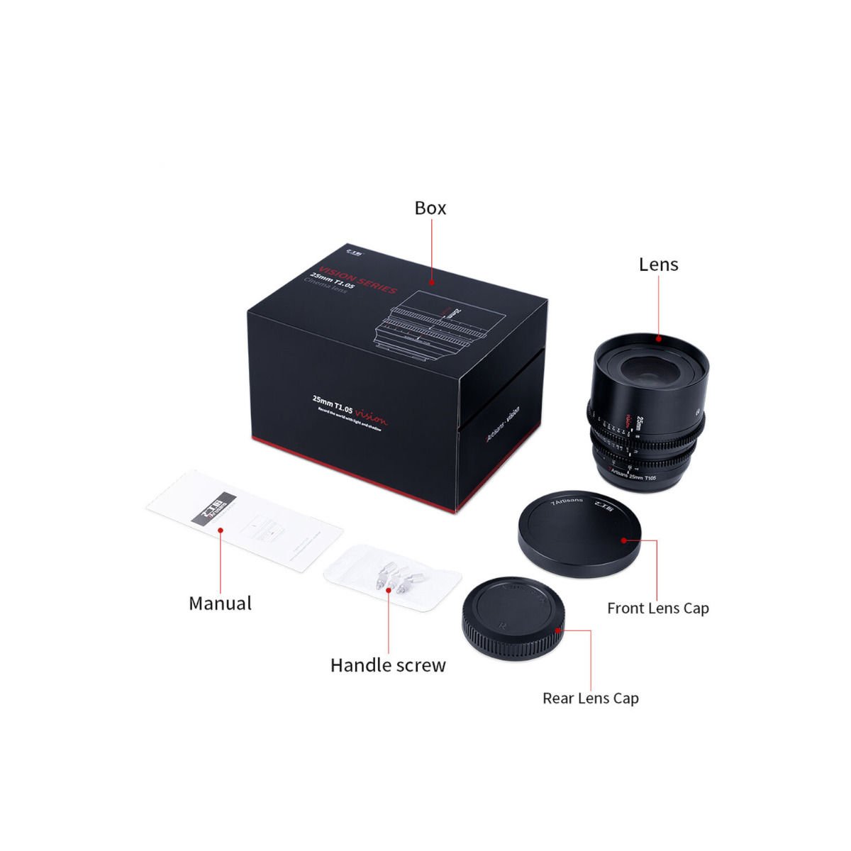 7artisans 25mm T1.05 Cine Lens for Fujifilm X - cambuy-lives