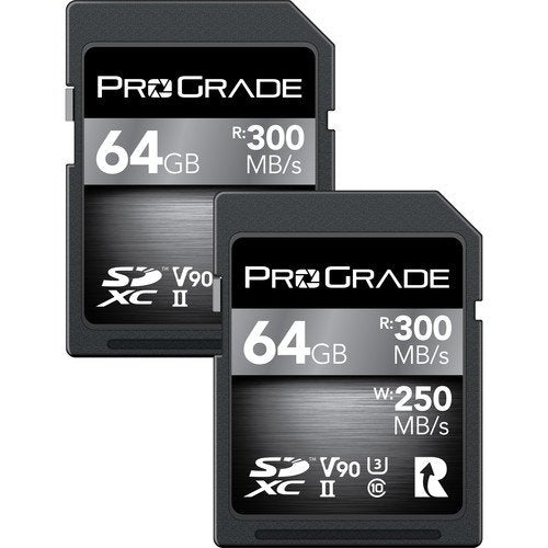 ProGrade Digital 64GB UHS-II V90 SDXC Memory Card (2-Pack) - cambuy-lives