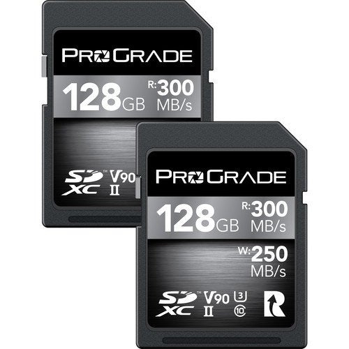 ProGrade Digital 128GB UHS-II V90 SDXC Memory Card (2-Pack) - cambuy-lives
