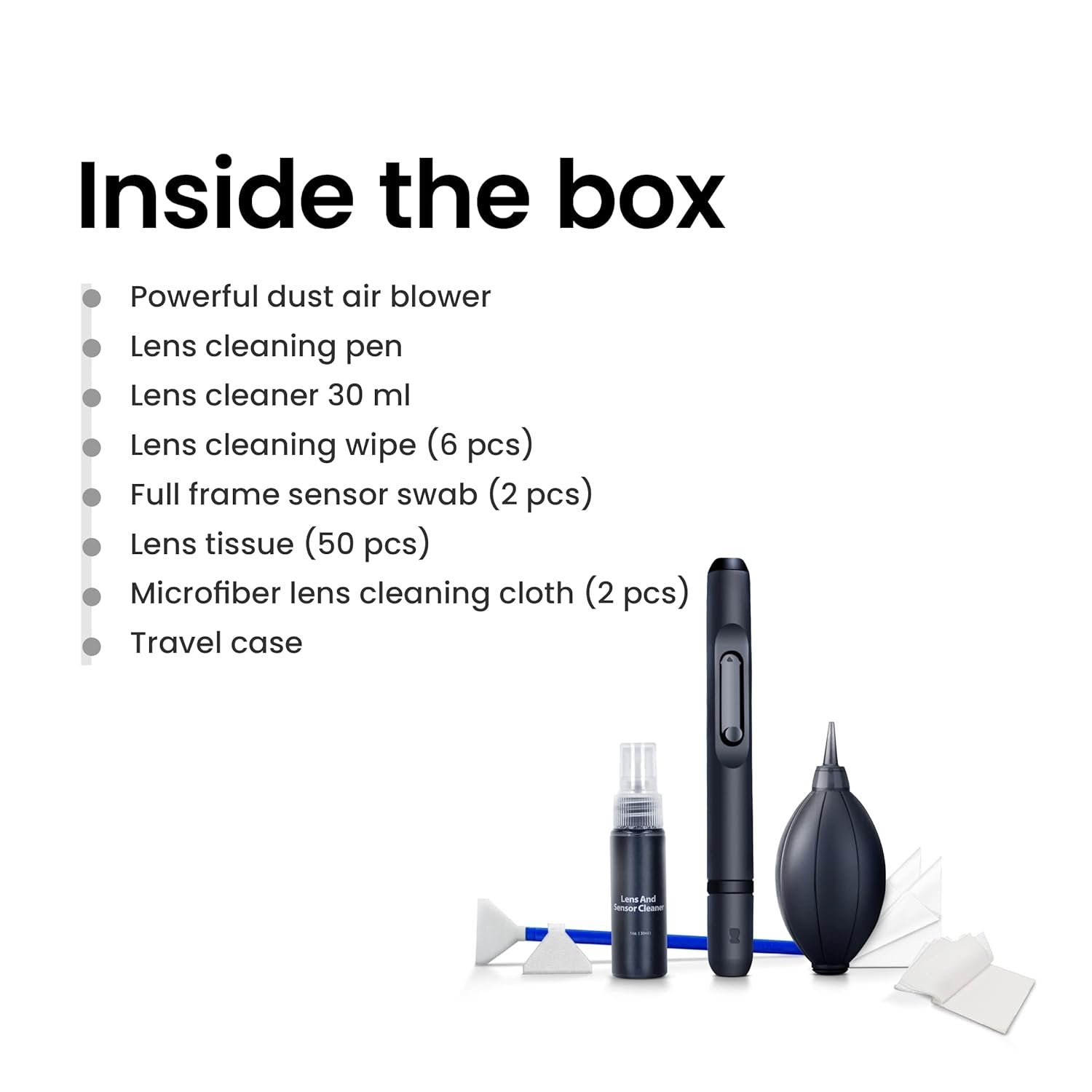 Digitek DCK-003 Professional 7 in 1 Camera Cleaning Travel Kit - cambuy-lives