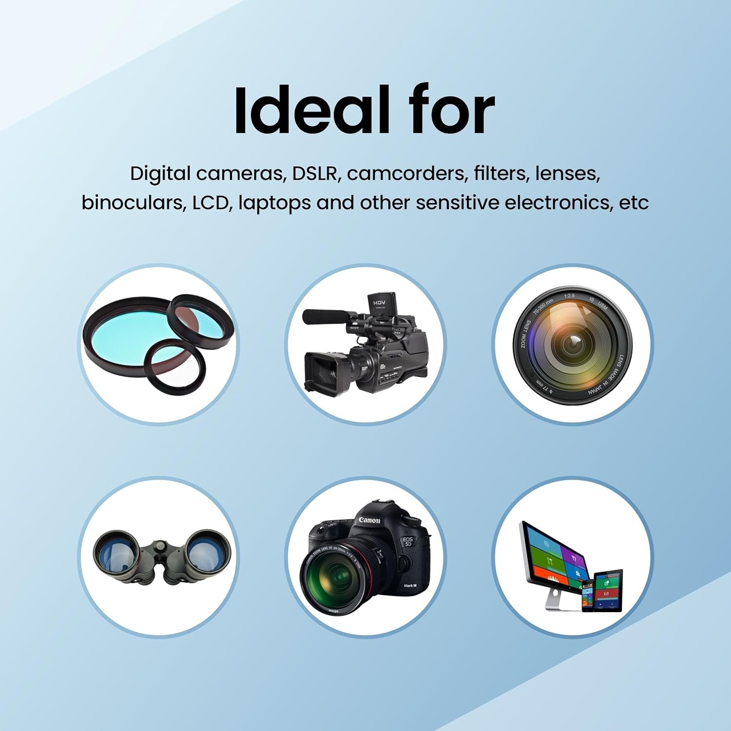 Digitek DCK-003 Professional 7 in 1 Camera Cleaning Travel Kit - cambuy-lives