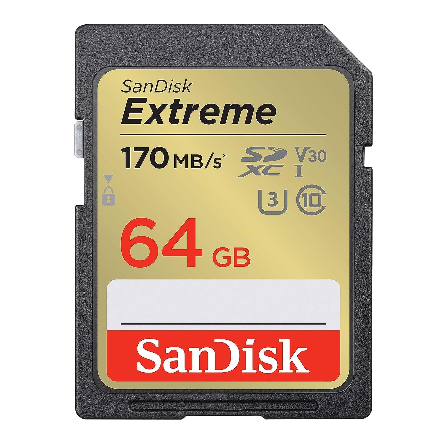 SanDisk Extreme SDXC UHS I 64GB Card for 4K Video for DSLR and Mirrorless Cameras - cambuy-lives