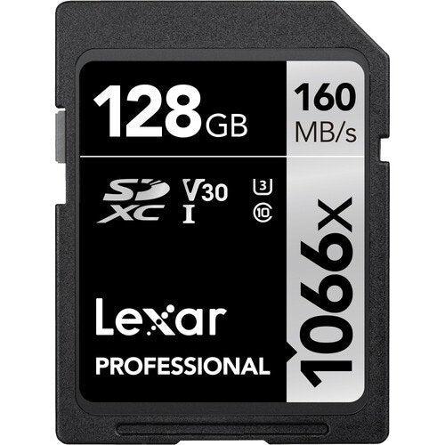 Lexar 128GB Professional 1066x SDXC UHS-I Memory Card - cambuy-lives