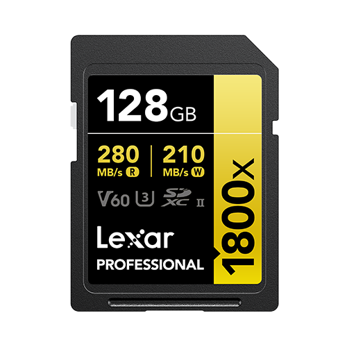 Lexar Gold Series 128GB Professional 1800x UHS-II SDXC Memory Card - cambuy-lives