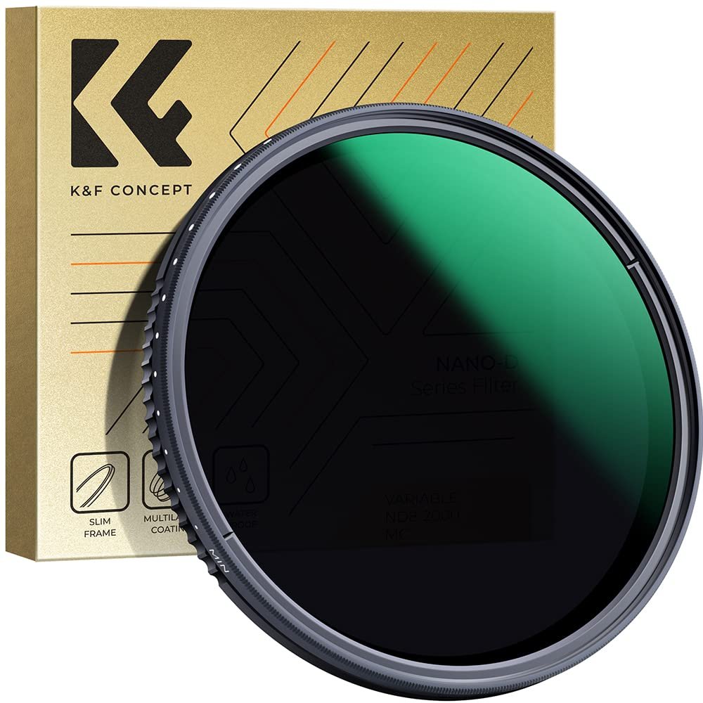 K&F Concept 77mm Variable Neutral Density ND8-ND2000 ND Filter for Camera Lenses with Multi-Resistant Coating Waterproof - cambuy-lives