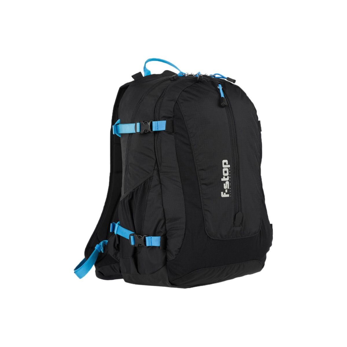Pack a variety of gear and hit the trail with the 30L Kashmir Ultra Light Backpack in black/blue from f-stop. This pack features daisy chain loops, and an internal aluminum frame. Users will appreciate the EVA-padded back panel. - cambuy-lives