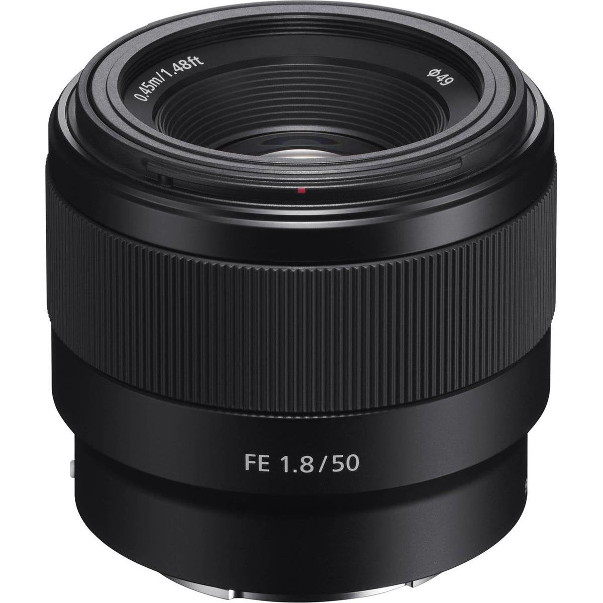 Sony FE 50mm F1.8 Standard Lens for Sony Full-Frame Mirrorless Camera (SEL50F18F) - Black - cambuy-lives