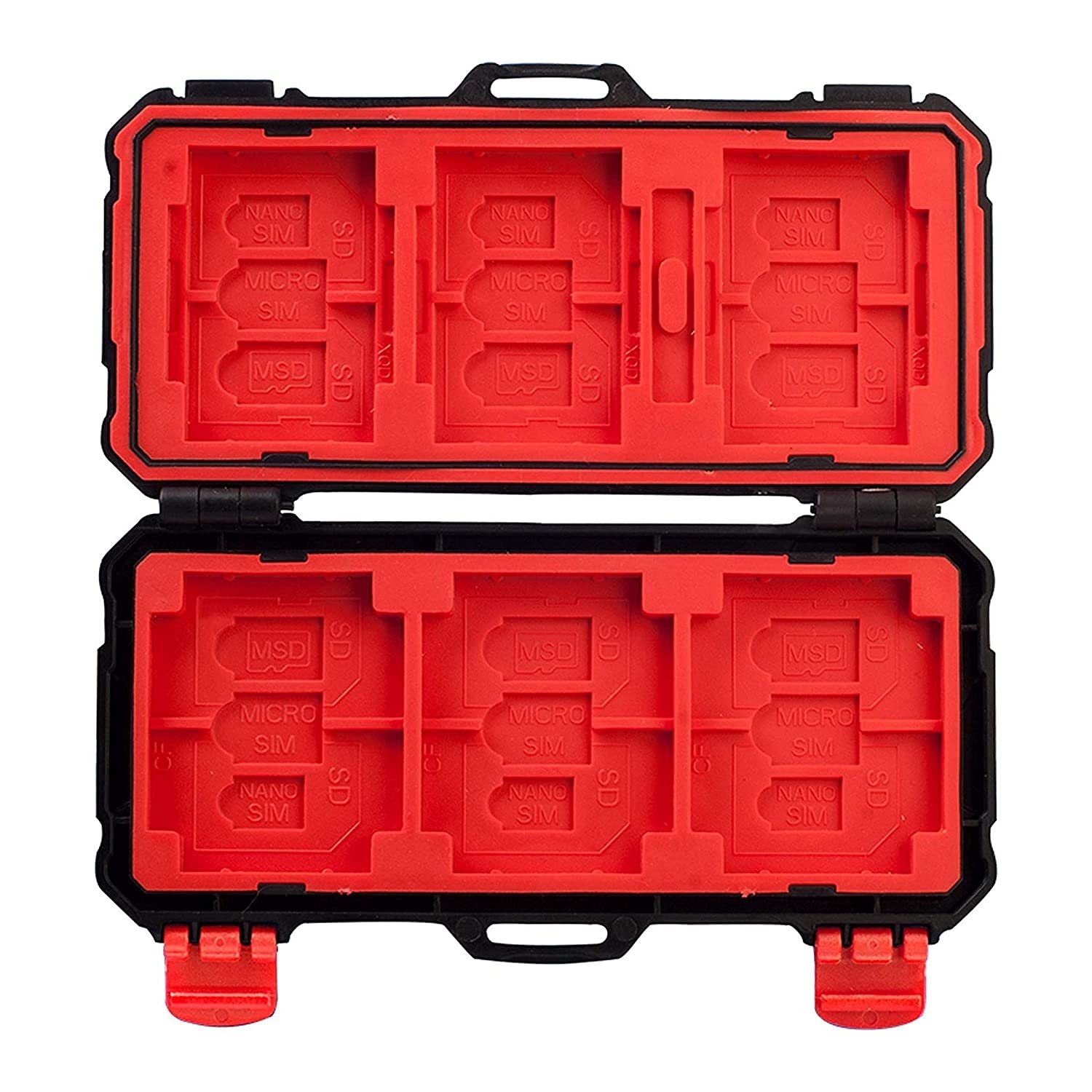 HIFFIN KH 15 Water-Resistant XQD/CF/TF/MSD/SD/Micro SIM/Nano Memory Card Case Box Keeper Carrying Holder Storage Organizer 36 Slots for Sandisk Transcend Lexar Kingston - cambuy-lives