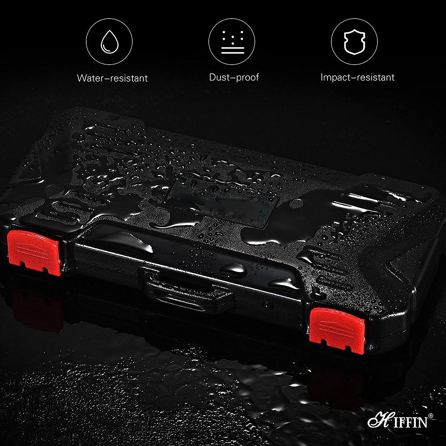 HIFFIN KH 15 Water-Resistant XQD/CF/TF/MSD/SD/Micro SIM/Nano Memory Card Case Box Keeper Carrying Holder Storage Organizer 36 Slots for Sandisk Transcend Lexar Kingston - cambuy-lives
