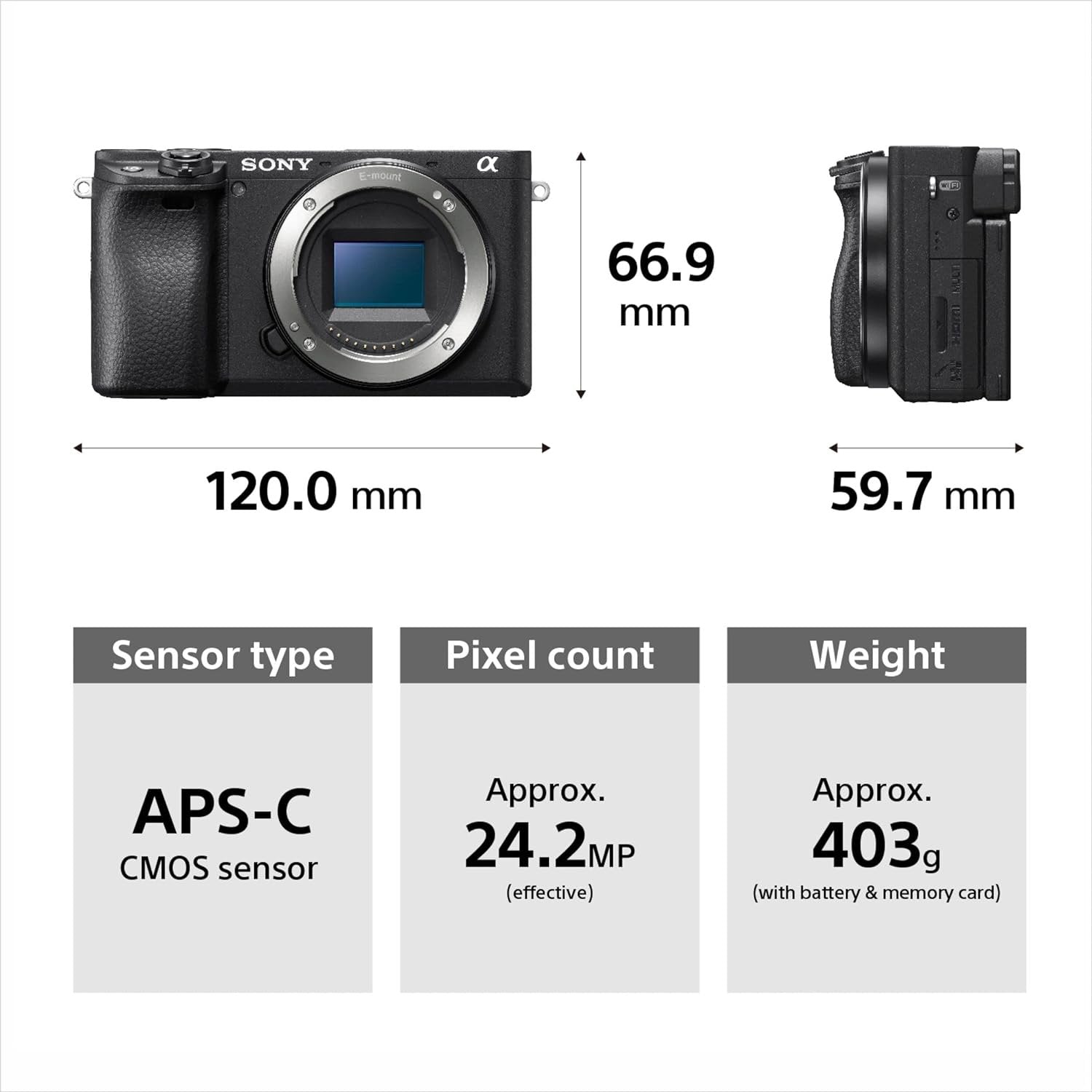 Sony Alpha 6400L with 16-50mm Lens Open Box - cambuy-lives