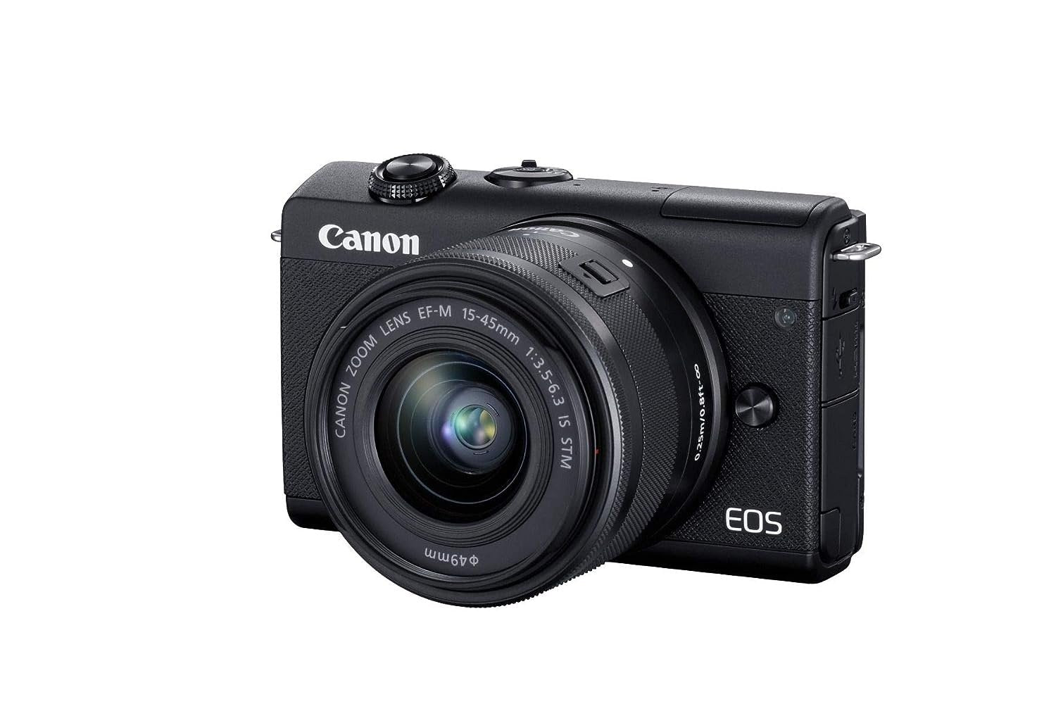 Canon EOS M200 Mirrorless Camera, EF-M 15-45mm f/3.5-6.3 is STM Lens and EF-M55-200mm f/4.5-6.3 is STM Lens - cambuy-lives