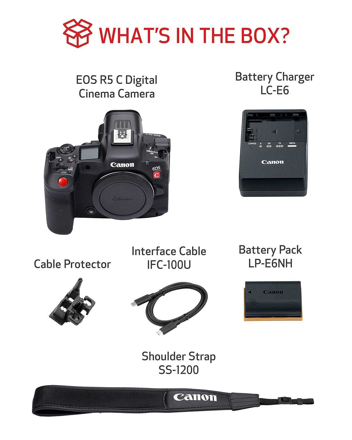 Canon EOS R5C Mirrorless Cinema Camera with 512GB Memory Card and Reader - cambuy-lives
