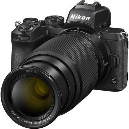 Nikon Z50 Mirrorless Camera with 16-50mm and 50-250mm VR Lens Open Box - cambuy-lives